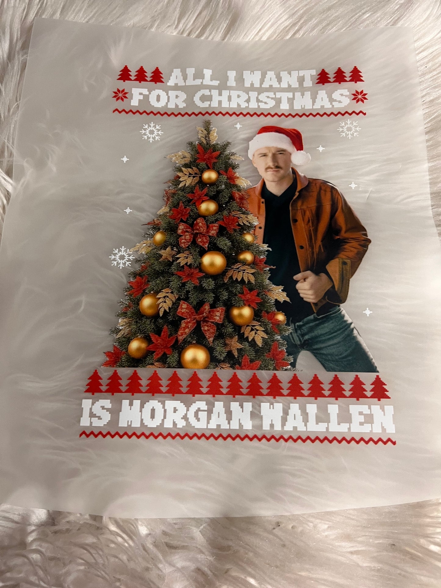 New DTF all I want for Christmas is Wallen 