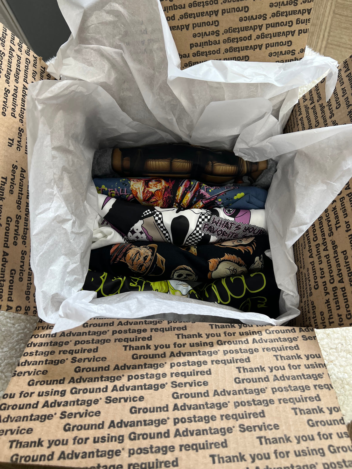 Mystery five T-shirts bundle example of scary Halloween movie characters 