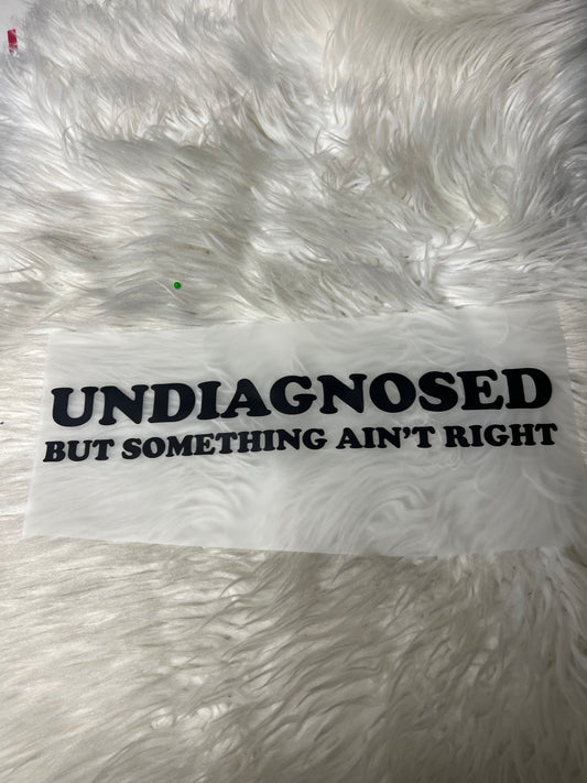 DTF  print undiagnosed but something ain’t right