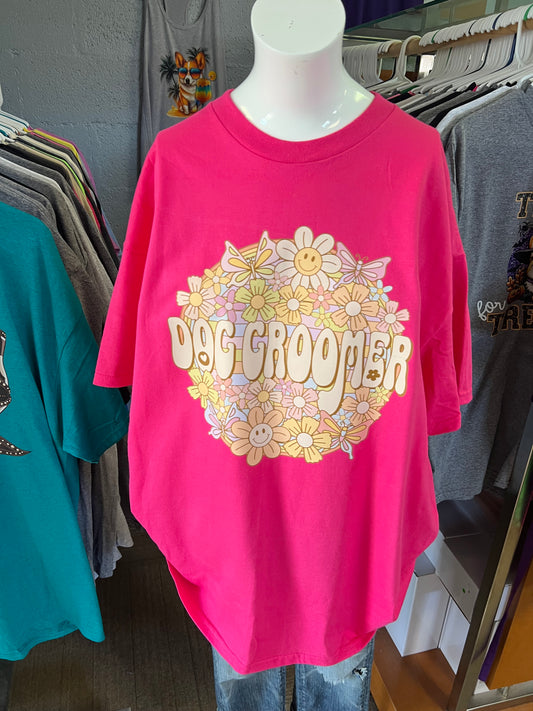 New  unisex T-shirt dog groomer