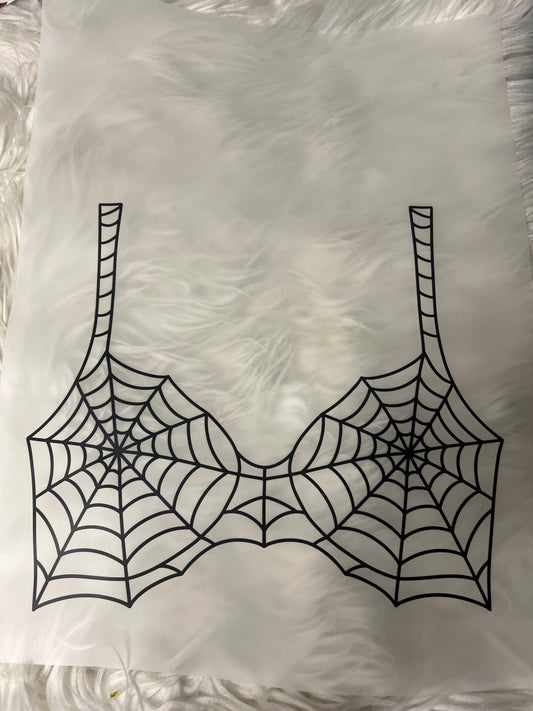 New DTF  Spiderweb bra