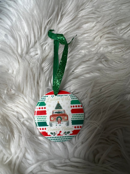 ladies of the b nation Christmas, ceramic ornaments