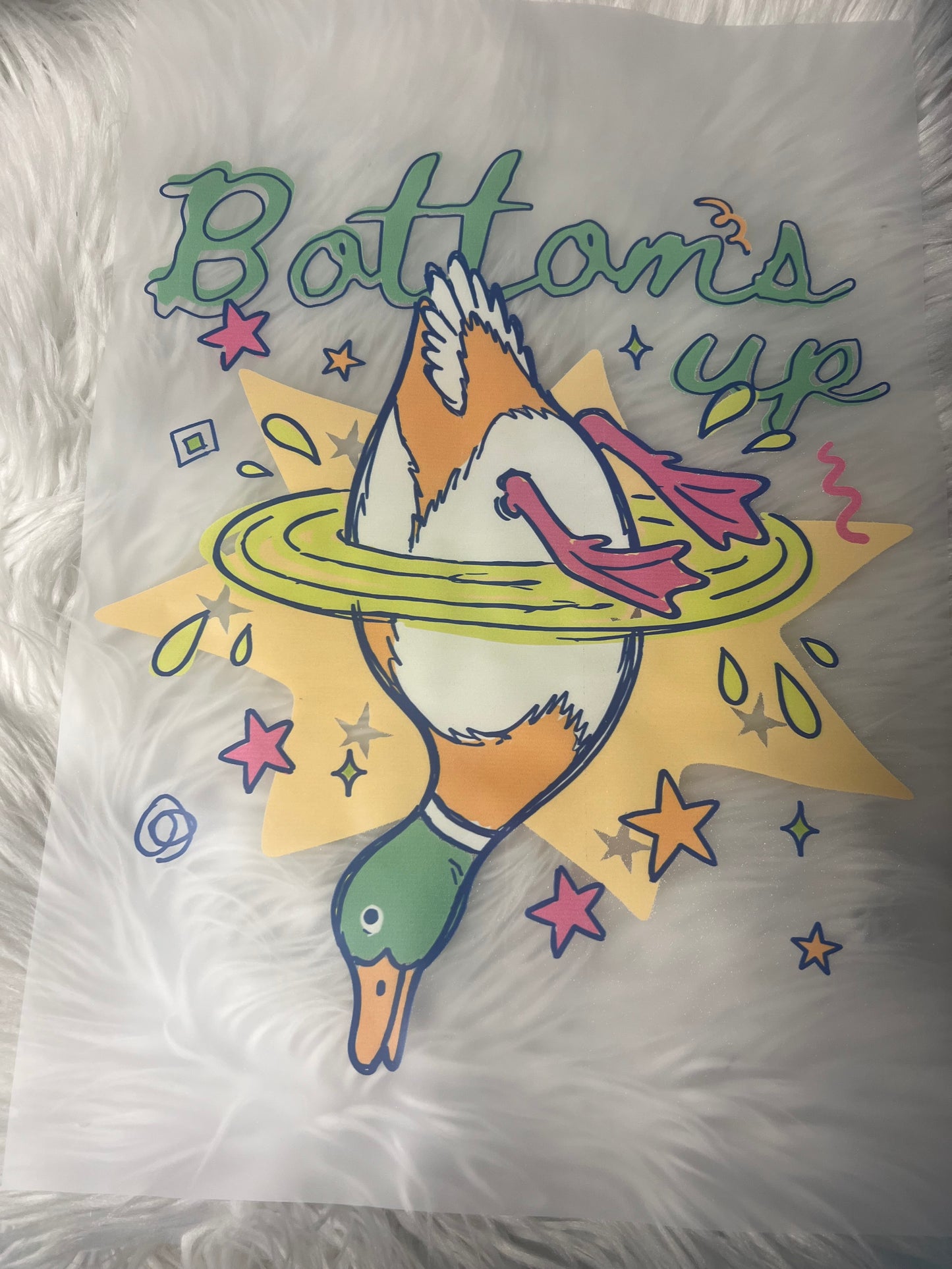 New DTF bottoms up duck 