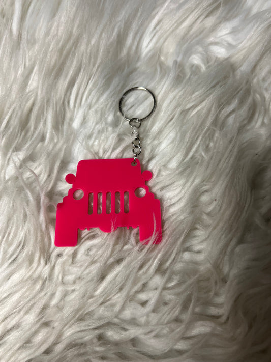New acrylic keychain  off-road vehicle