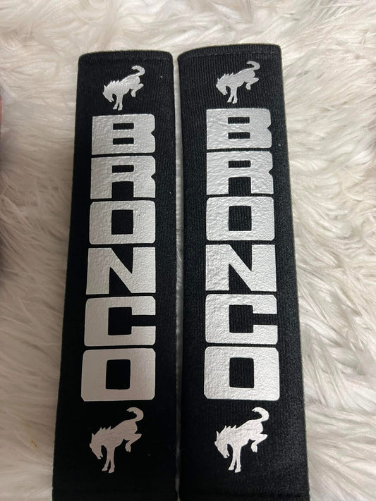 New seatbelt covers silver