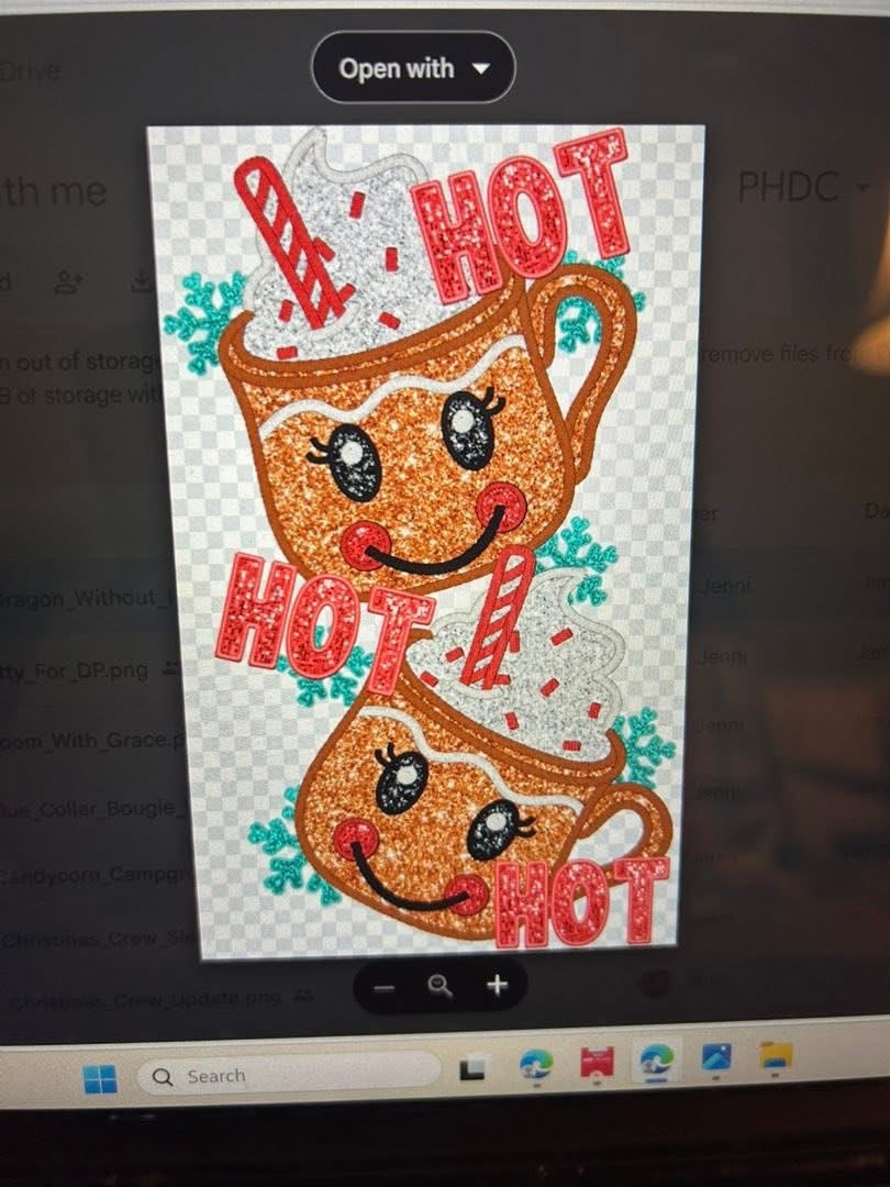 New DTF Christmas sleeve design