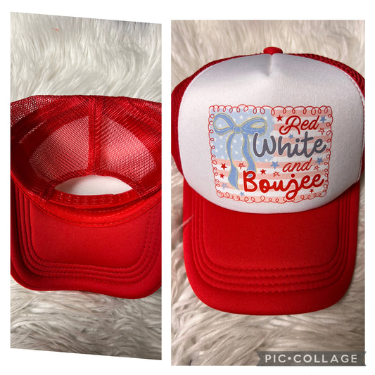 New hat patriotic, bougie