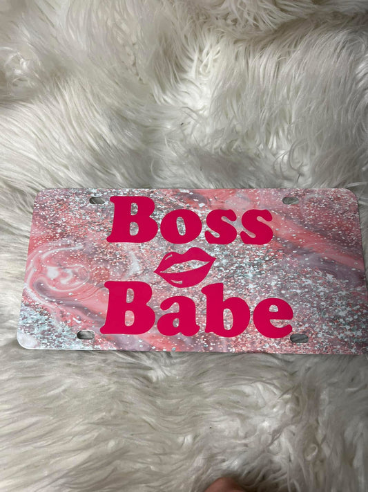 New vanity plate boss babe
