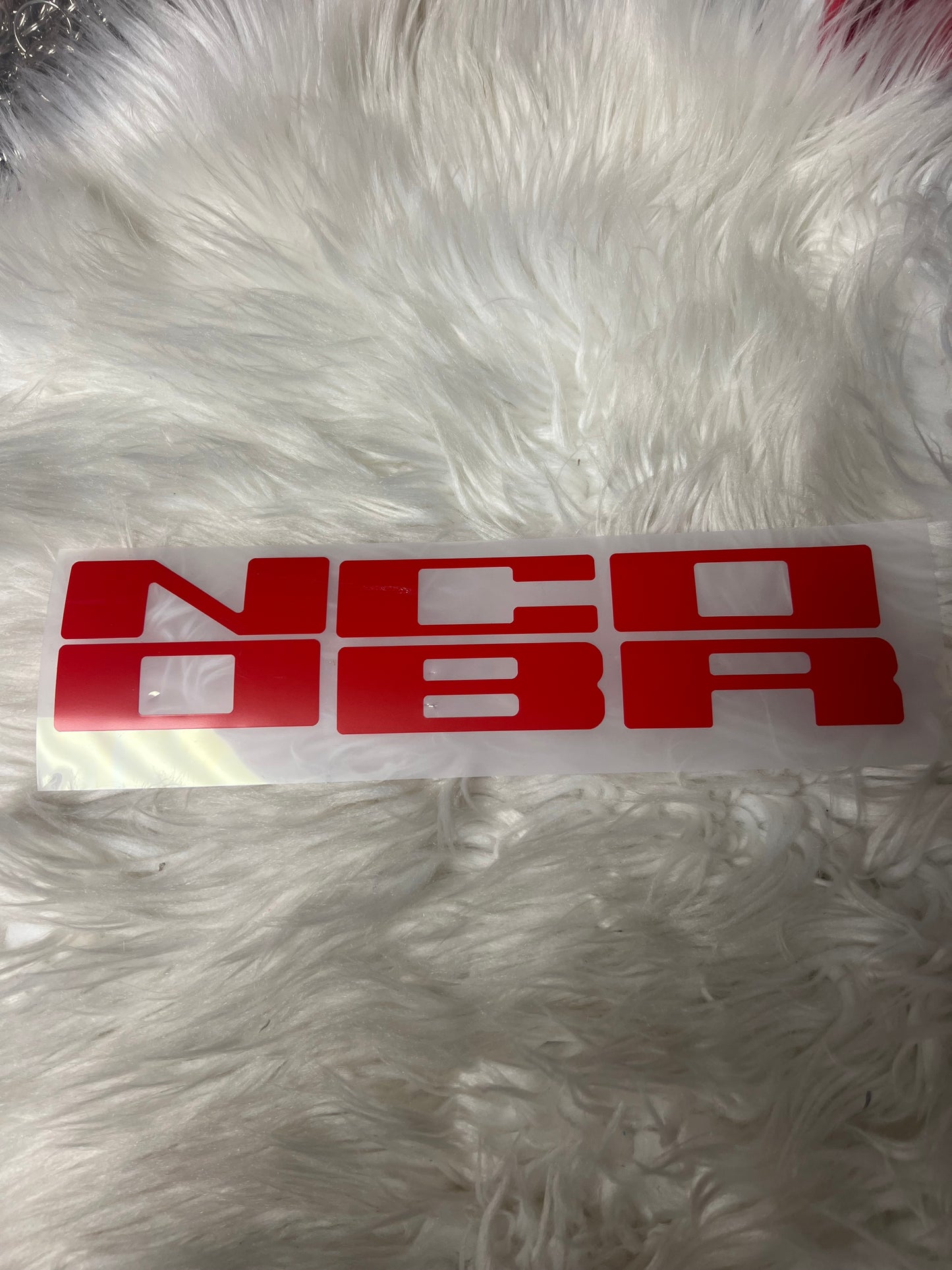 New car decals the letters on the grill