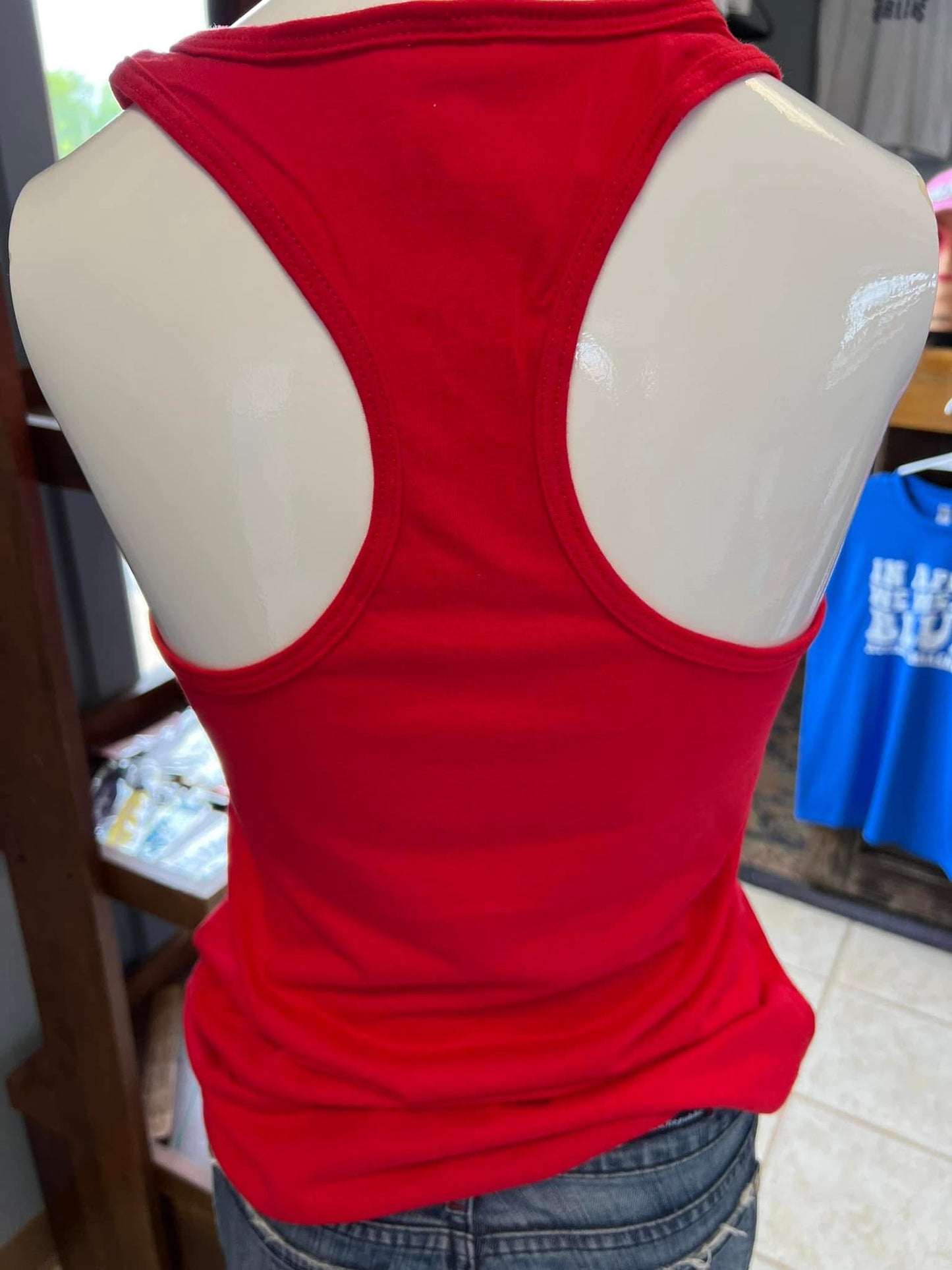 New ladies next level, Razorback tank top