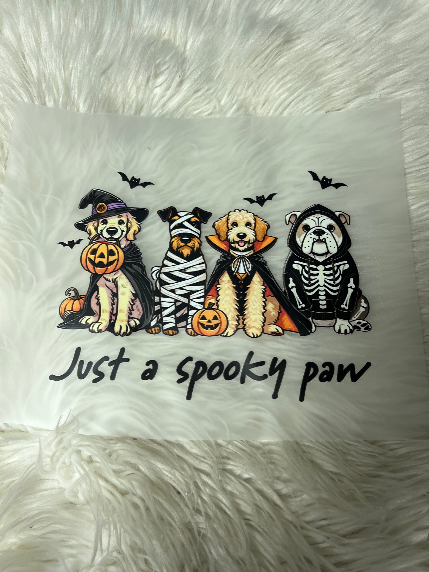 New dtf just a spooky paw Halloween