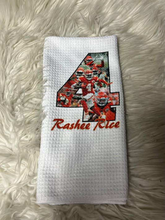 Decorative hand towel football