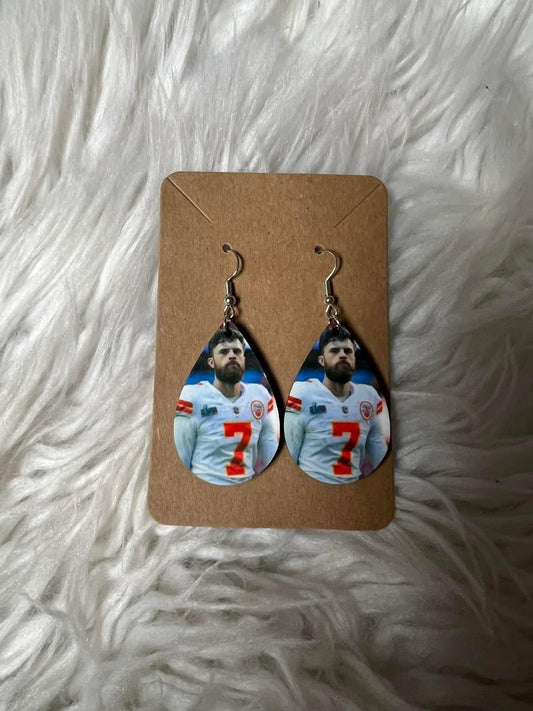 New football style earrings