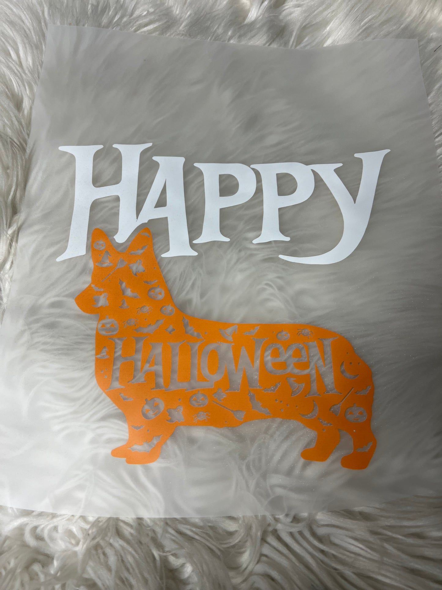 DTF  print scary corgi Halloween
