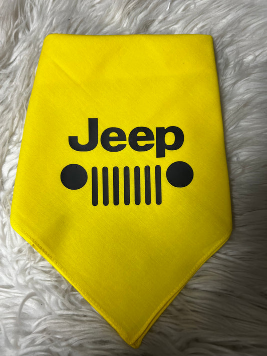 New dog bandanna yellow