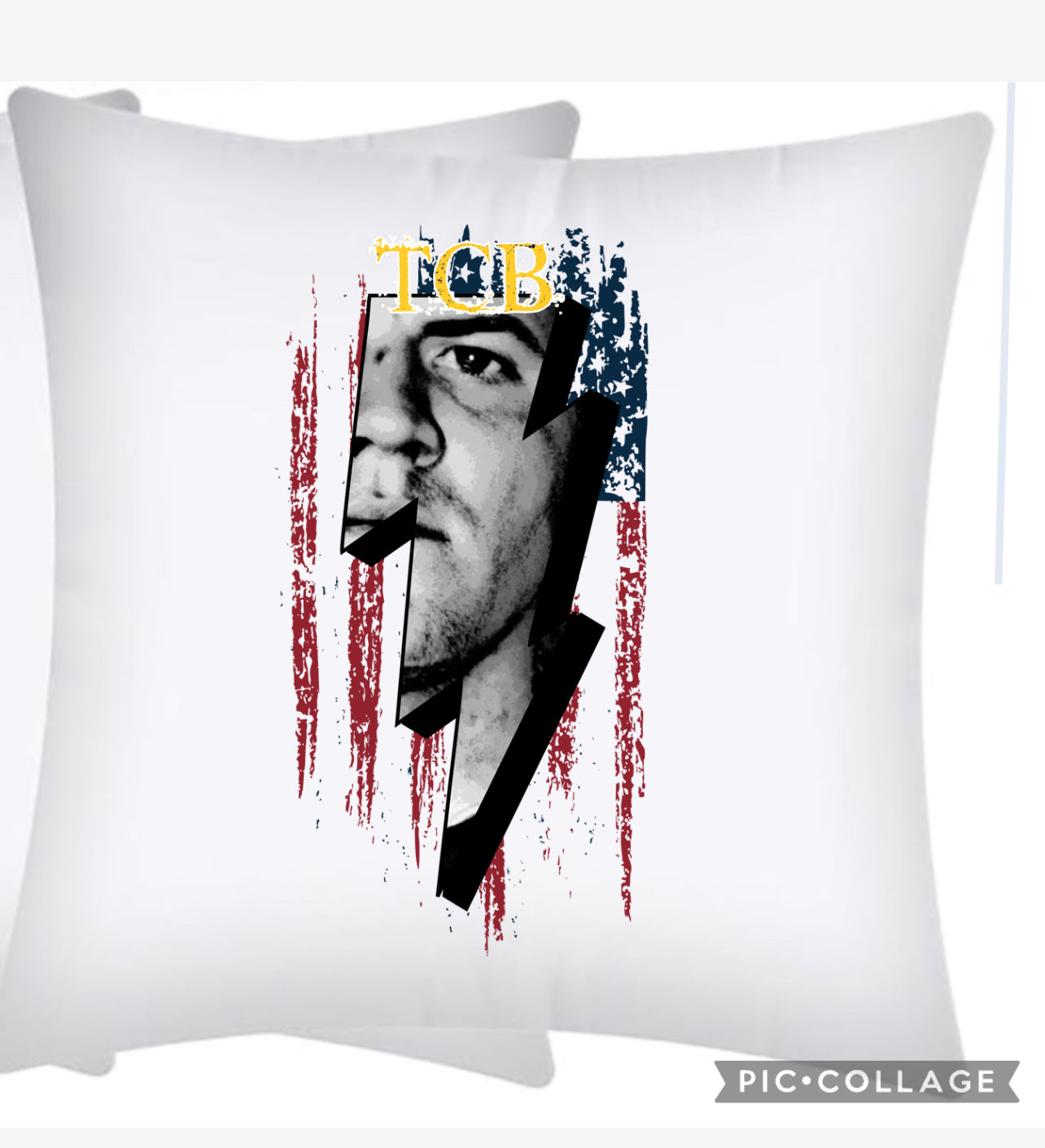 Kenzie Morrison stuffed roughly 16 x 16“ pillow