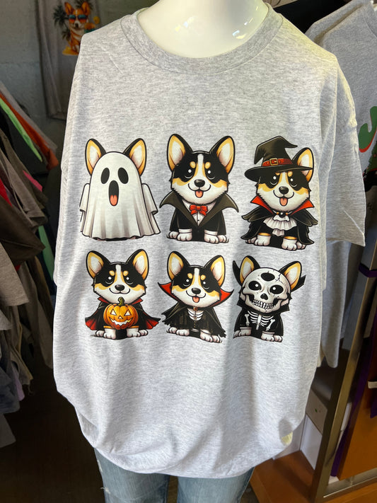 Corgi New  unisex T-shirt Halloween