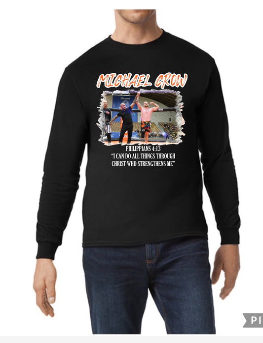 Michael Crow unisex Gilden adult long sleeve T-shirts
