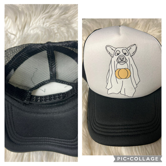 New corgi ghost Halloween hat