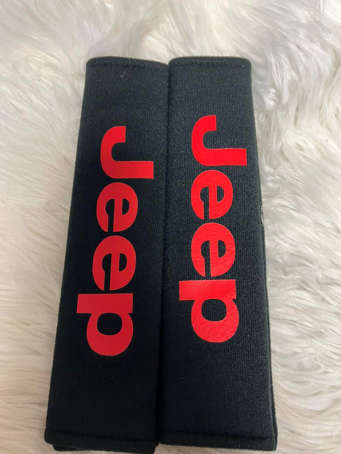 New seatbelt covers red