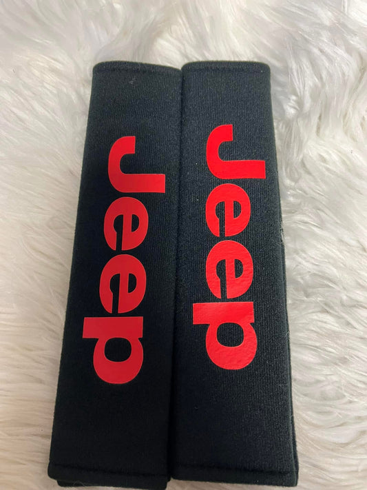 New seatbelt covers red