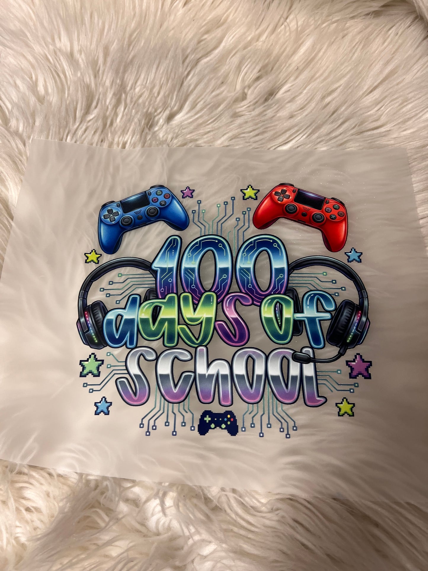 New DTF hundred days of school gamer 