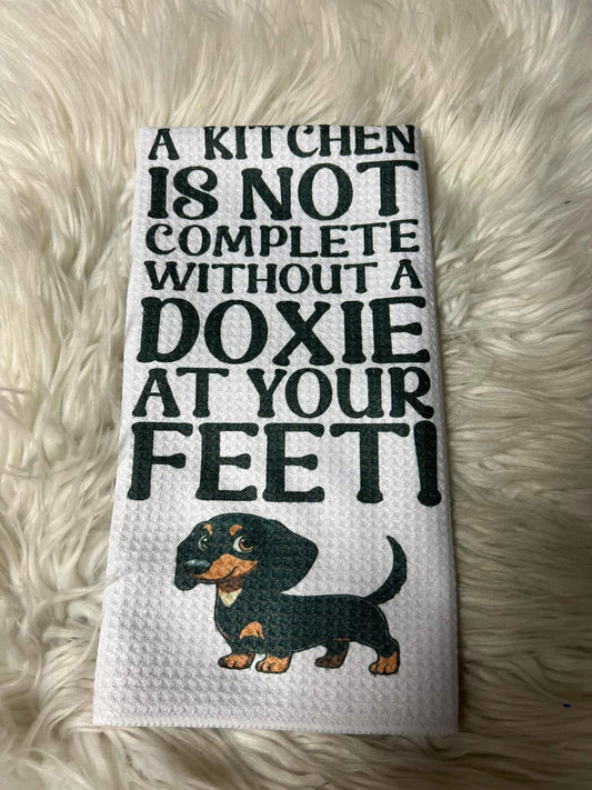 Decorative hand towel Doxie