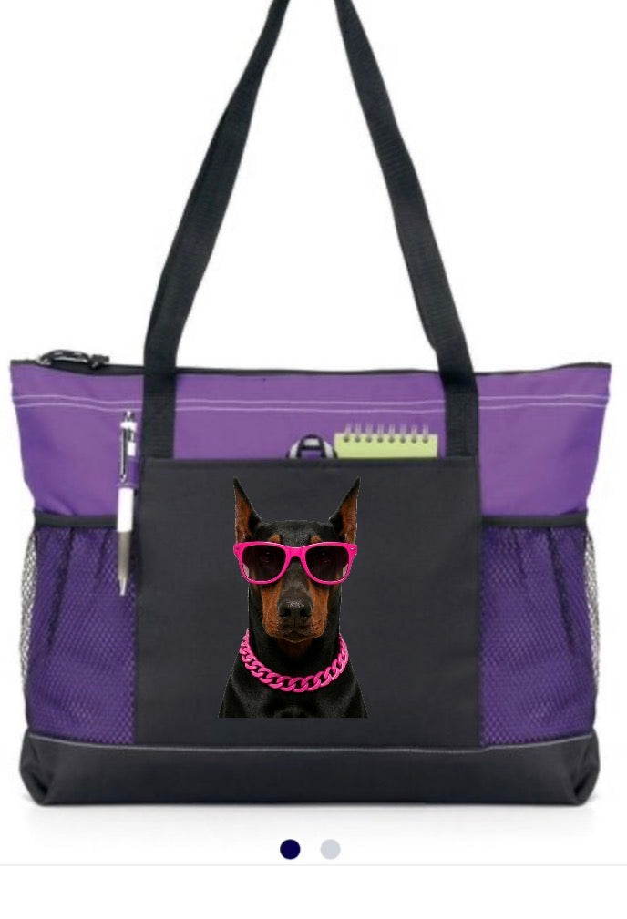 New tote bag doberman