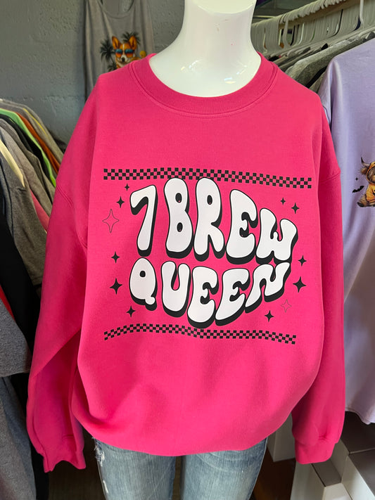 New crewneck sweatshirt unisex coffee sevenbrew Queen