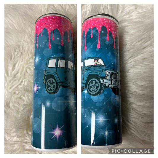 20 ounce glitter pink 4 x 4 Tumblr