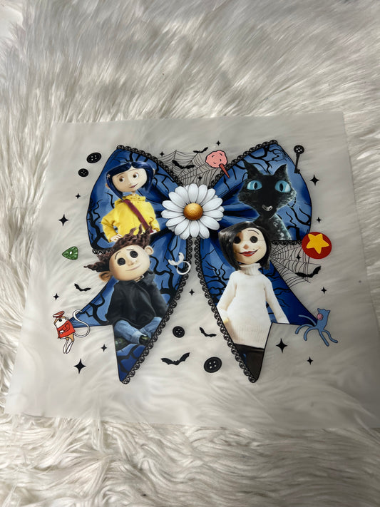 New DTF Coraline coquette bow