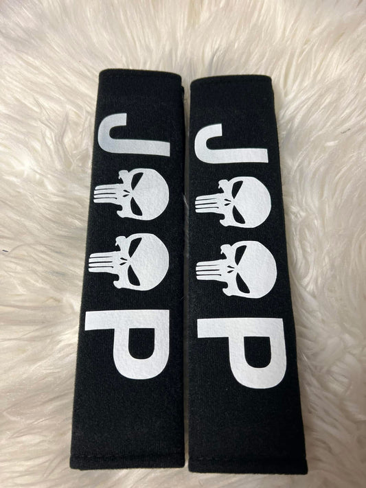 New seatbelt covers white