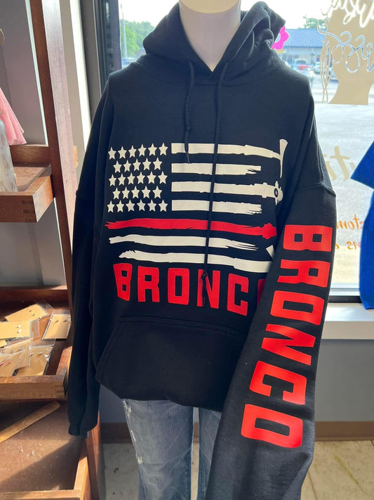 unisex  4 x 4 black hoodie