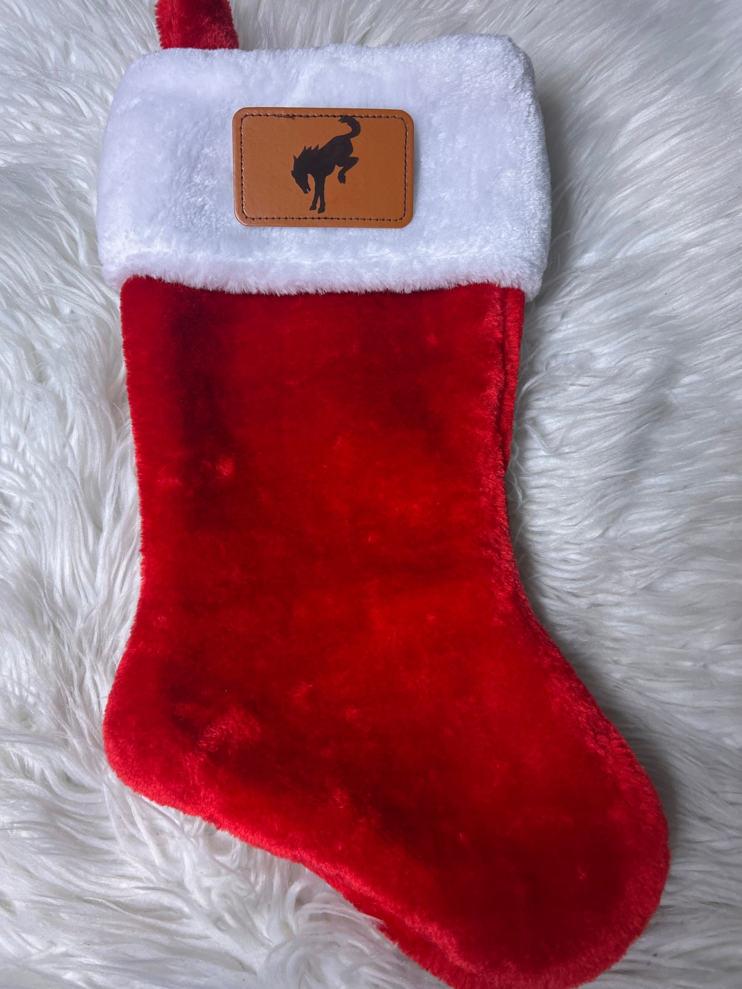 New Christmas stocking laser engraved patch
