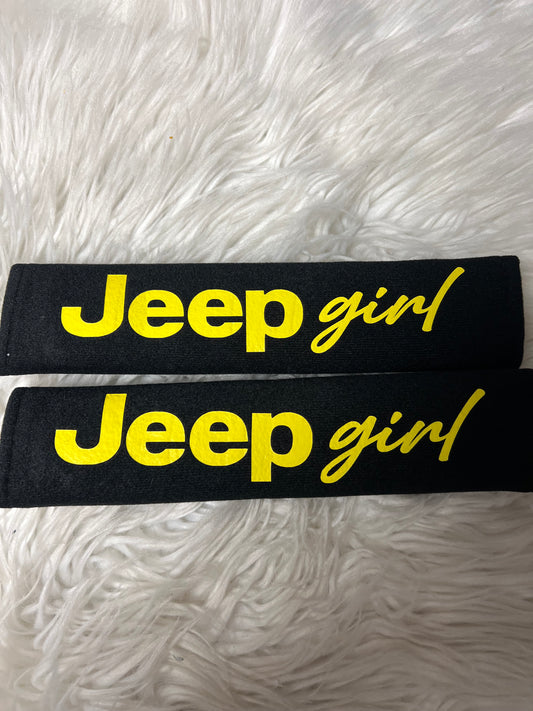 New seatbelt covers yellow
