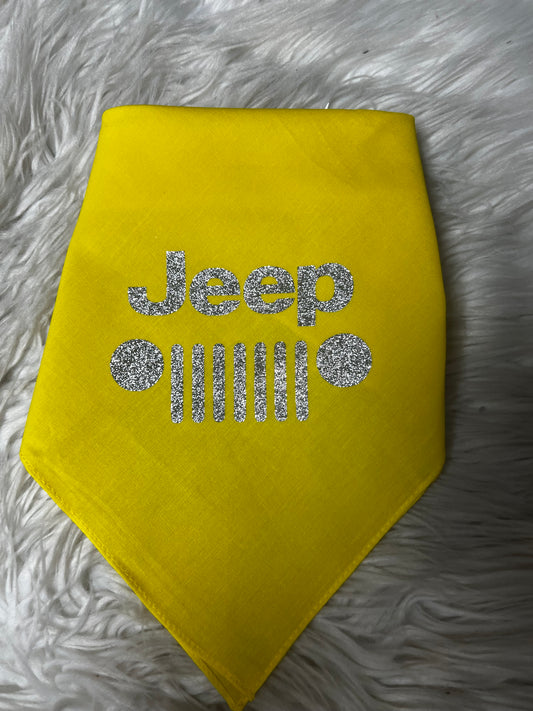 New dog bandanna yellow