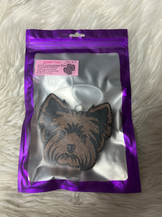 New freshie  smell cinnamon roll Yorkie