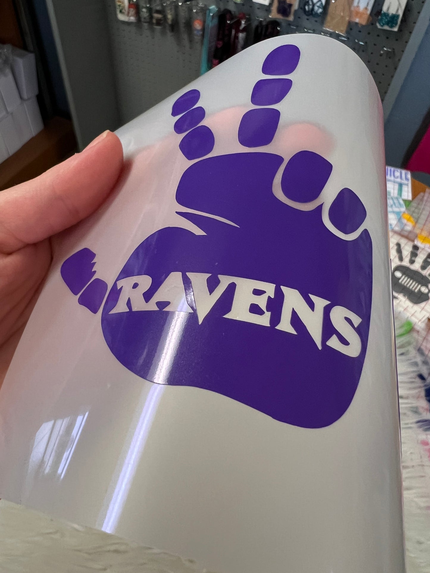 Vehicle wave car decals purple