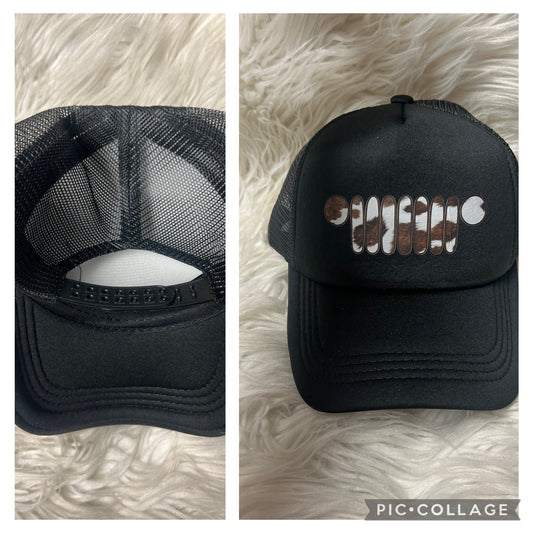 New hat off-road cow print