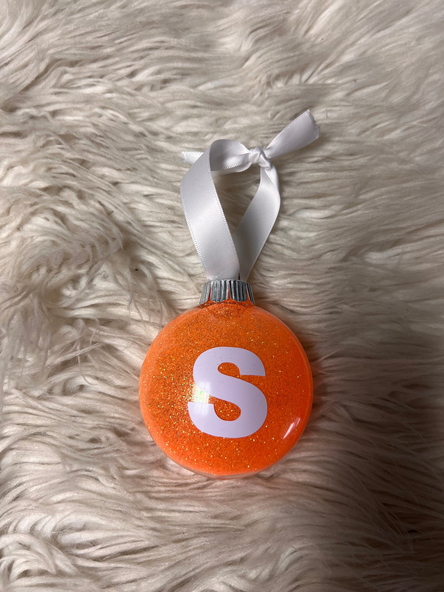 Glitter plastic ornament Christmas 