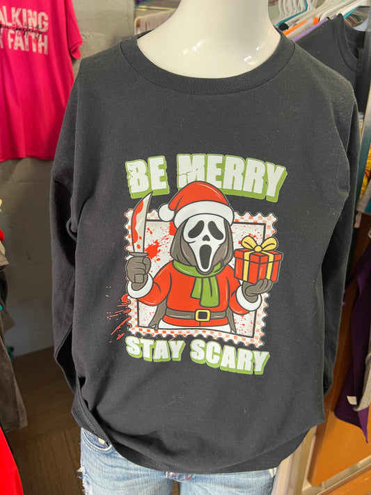 New  unisex T-shirt Christmas horror scary 