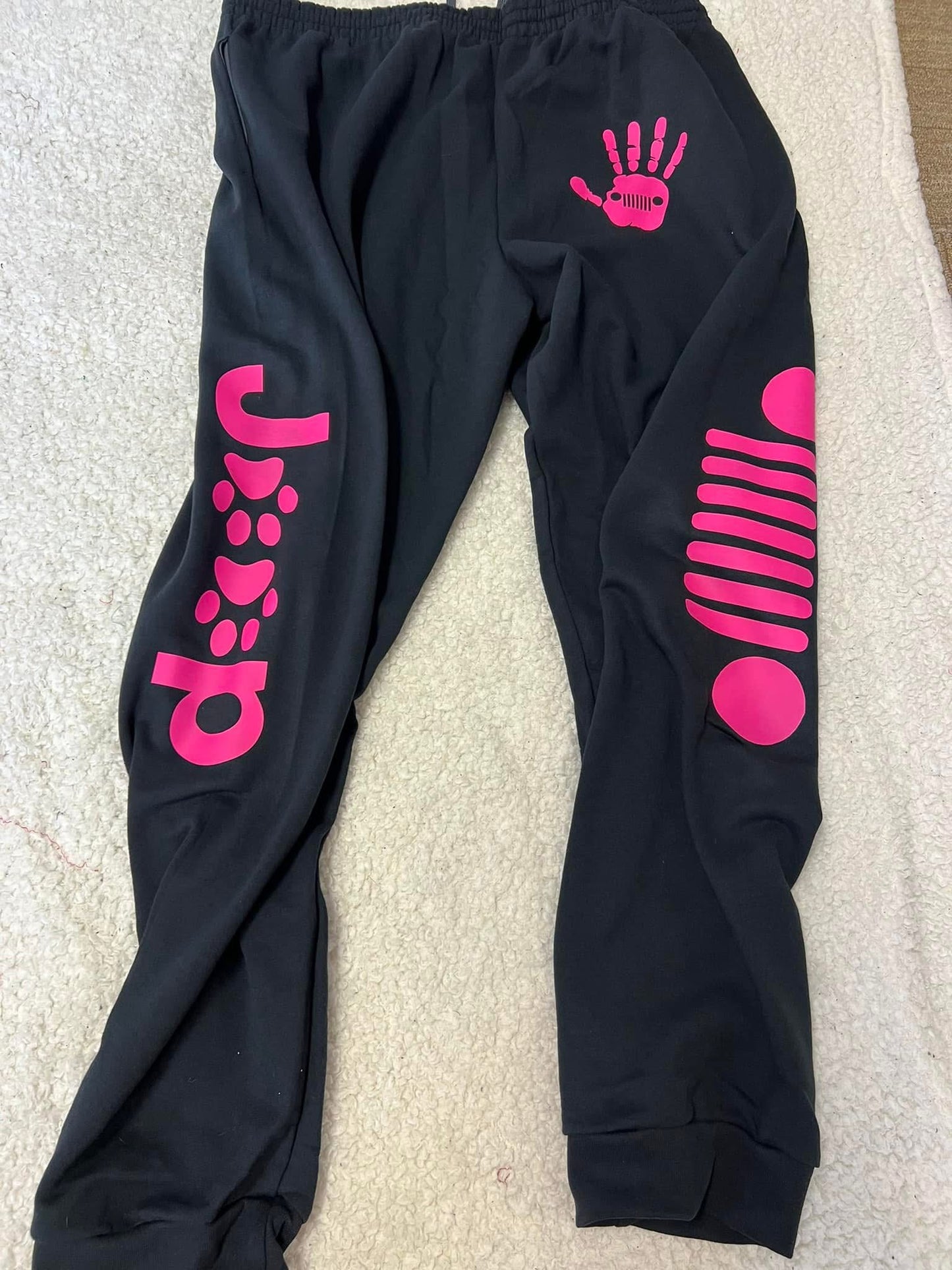 New unisex jerzees bottoms black