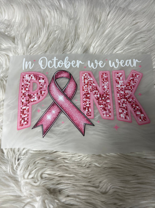 New  dtf in October we were pink