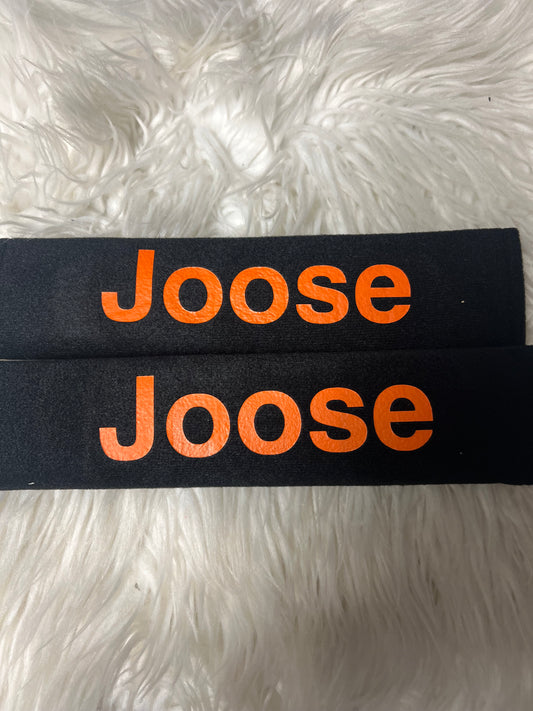 New seatbelt covers joose orange