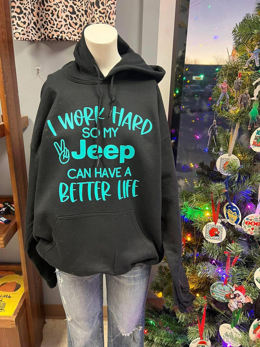 new unisex  4 x 4 hoodie