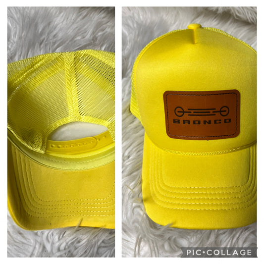 New  yellow 4 x 4 hat