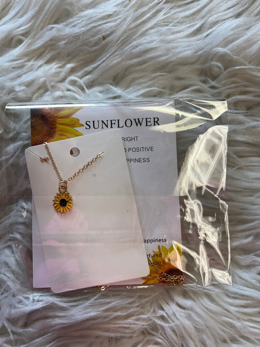 New  necklace sunflower