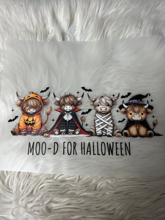 New   Dtf Halloween cow