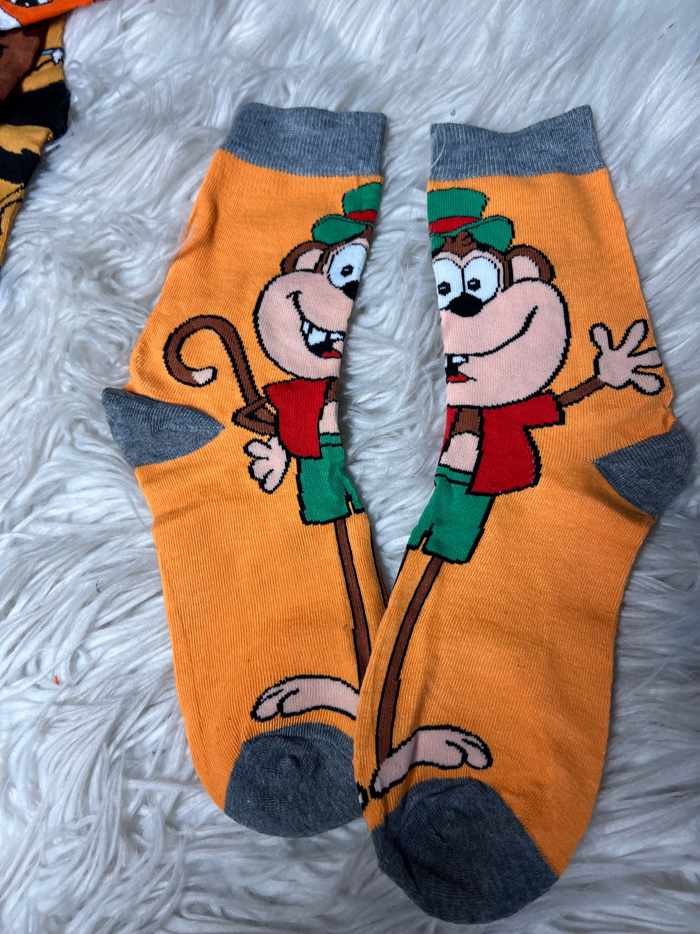 New adult one size graphic socks