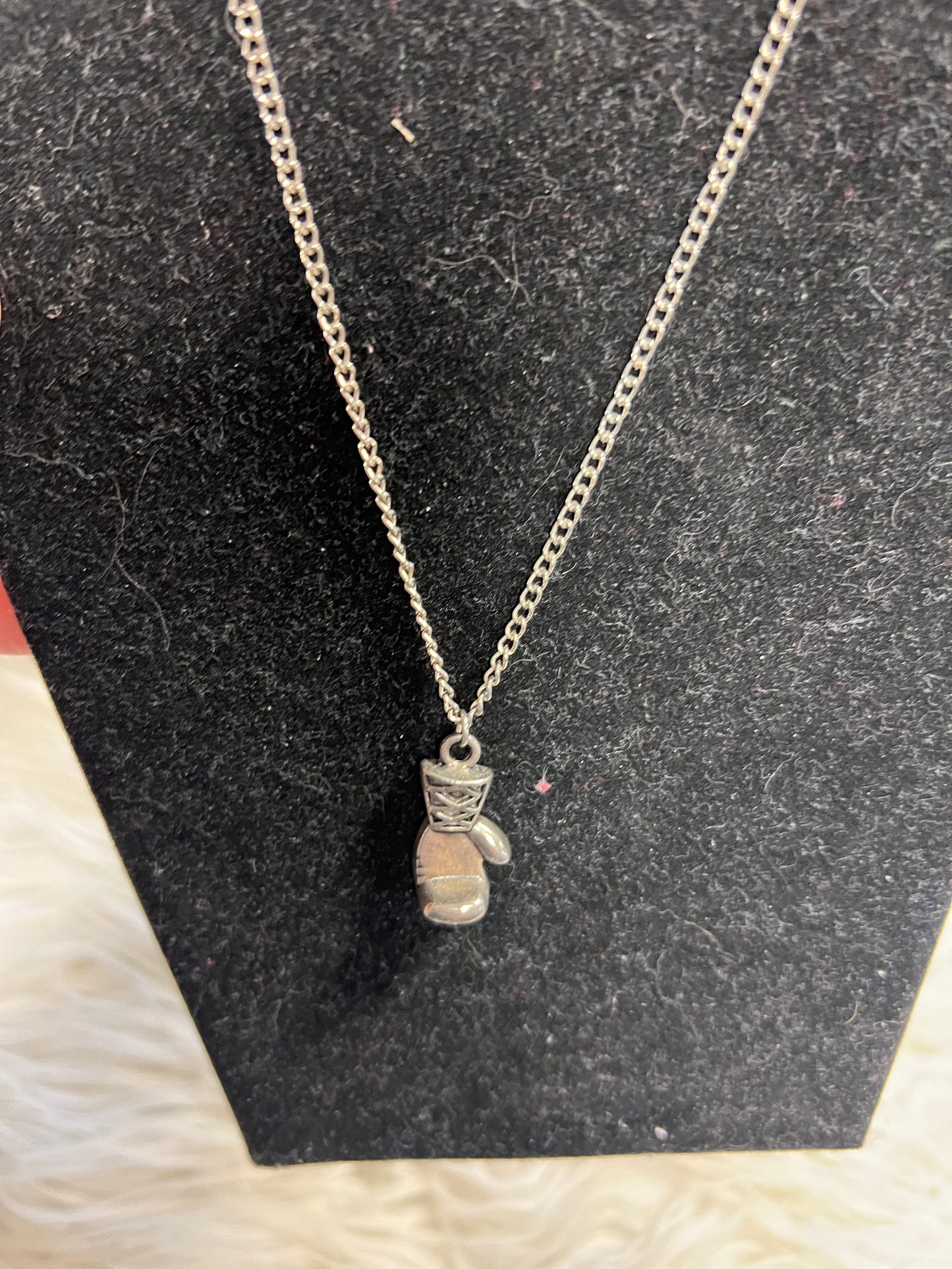 Brand new boxing glove necklace